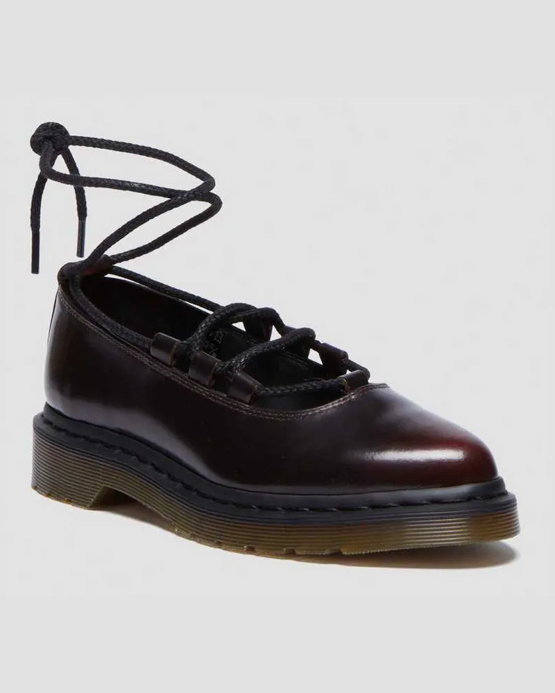Dr.Martens Elphie II Leder Ballerinas Schuhe in Rot, Größe Rot
