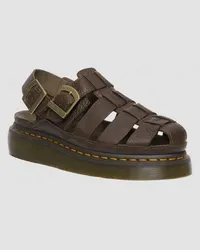 Dr.Martens Wrenlie Leder Fisherman Sandalen in Braun Braun