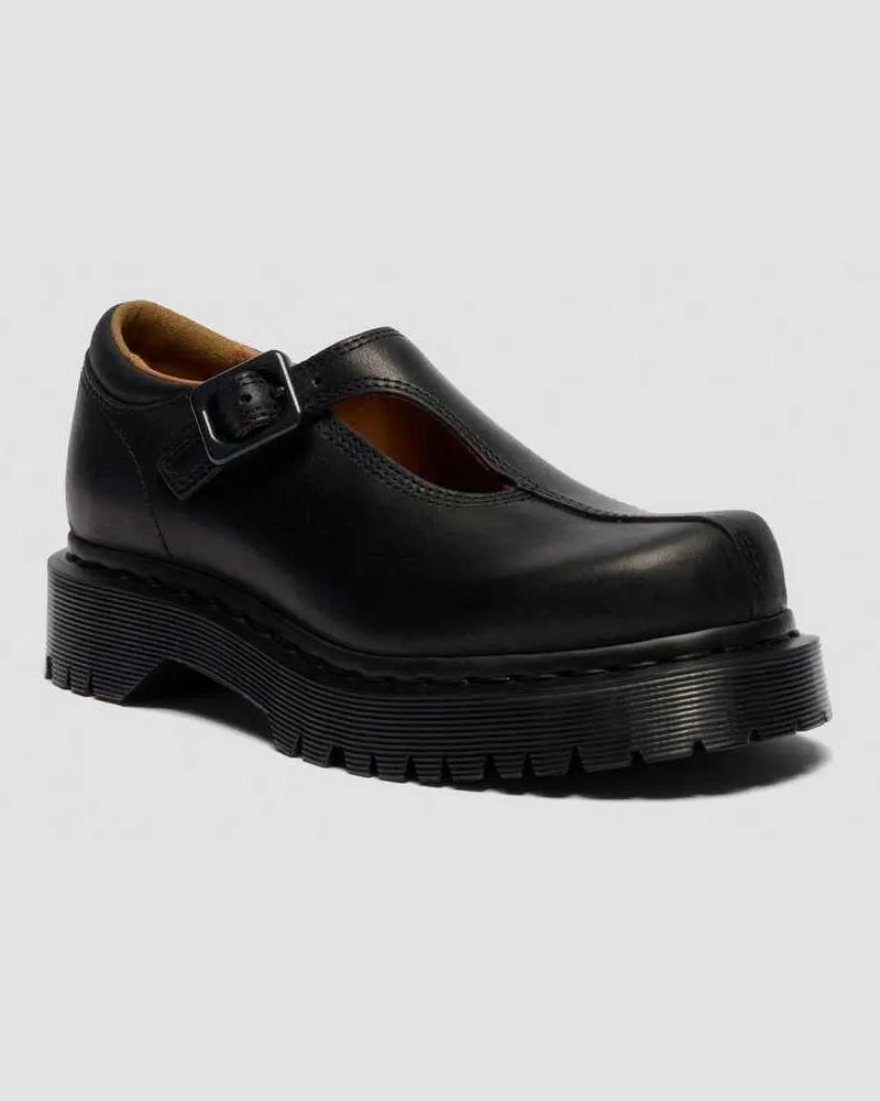 Dr.Martens Rejena Mary Jane Old Harness Leder Schuhe in Schwarz, Größe Schwarz