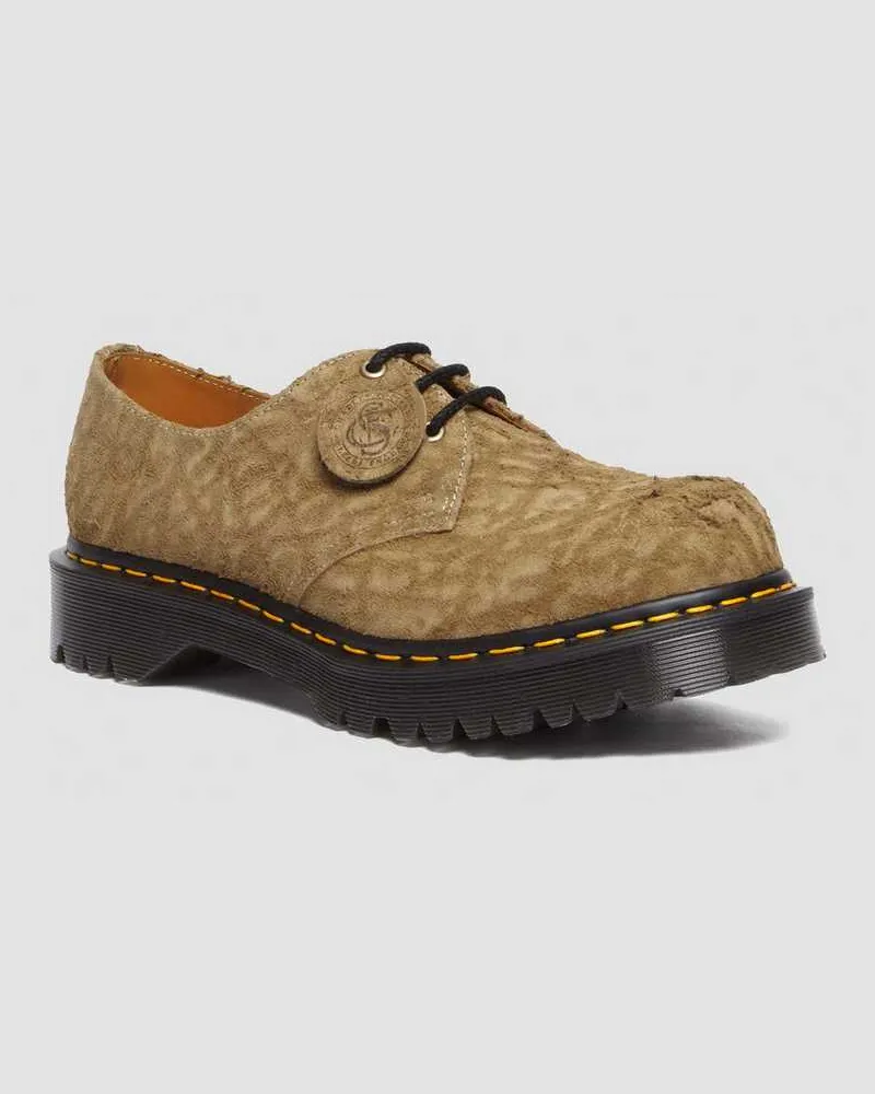 Dr.Martens 1461 Bex Made In England Emboss Wildleder Oxford Schuhe in Bräunen/Braun, Größe Bräunen