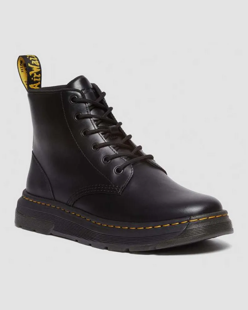 Dr.Martens Crewson Chukka Leder Schnürstiefel in Schwarz, Größe Schwarz