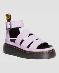 Dr.Martens Clarissa II Pisa Leder Plateau Riemensandalen in Violett Violett