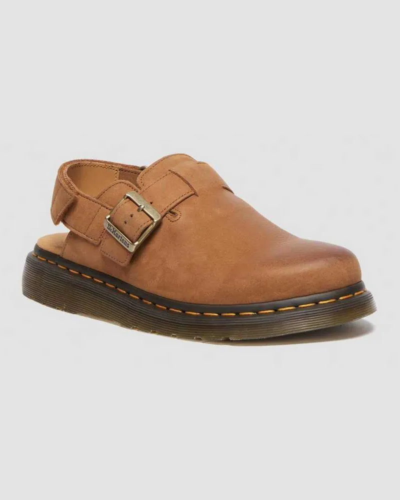 Dr.Martens Jorge II Tumbled Nubuck Mules in Braun, Größe Braun
