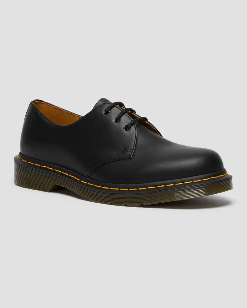 Dr.Martens 11 Glatte Schuhe, Leder in Schwarz, Größe Schwarz