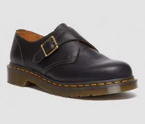 1461 Monk Buckle Leder Schuhe in Schwarz, Größe