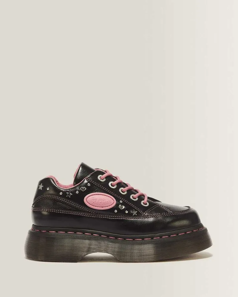 Dr.Martens Buzz 5-Ösen Hs Milled Gloss Leder Schuhe in Schwarz, Größe Schwarz