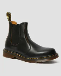 Dr.Martens Vintage 2976 Chelsea Stiefel, Leder in Schwarz Schwarz