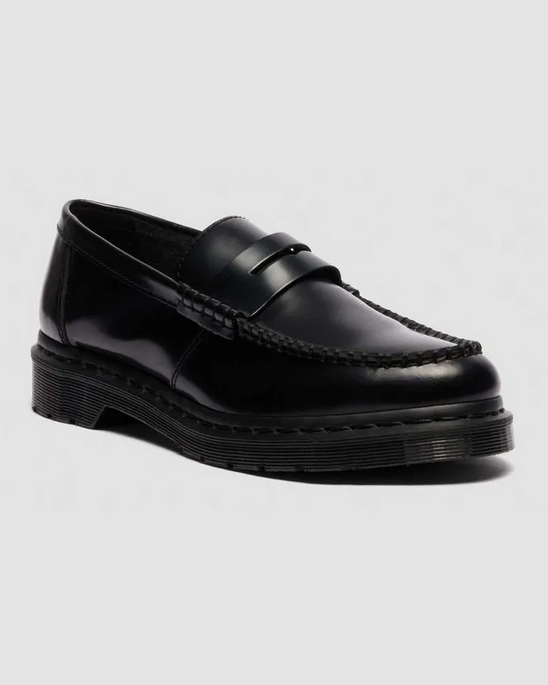 Dr.Martens Penton Monochromer Glattleder Loafer in Schwarz, Größe Schwarz