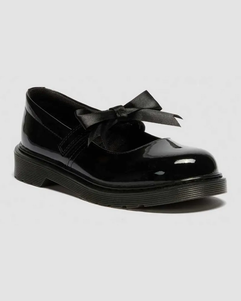 Dr.Martens Jugend Maccy II Lackleder Mary Jane Schuhe in Schwarz, Größe Schwarz