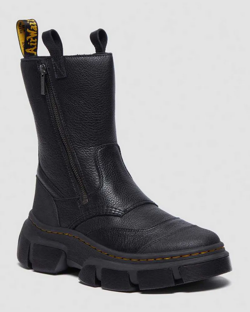 Dr.Martens Dmxl Leder Biker Stiefel in Schwarz, Größe Schwarz