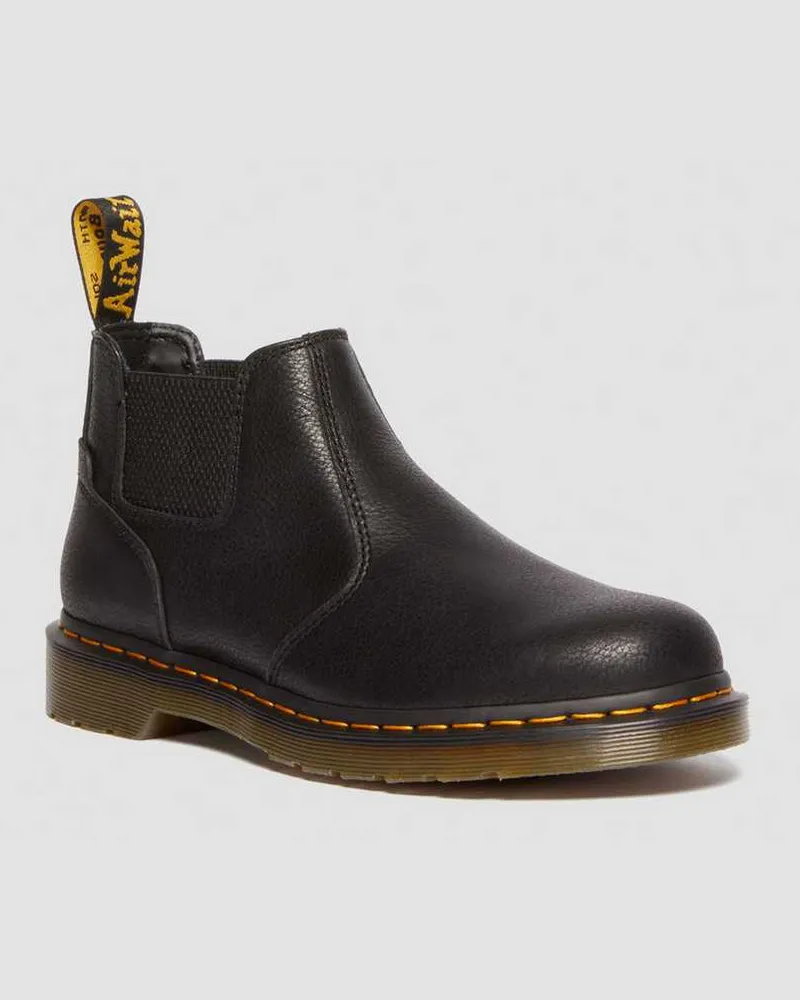Dr.Martens 2976 Lo Ar Rogue Leder Chelsea Stiefel Schuhe in Schwarz, Größe Schwarz