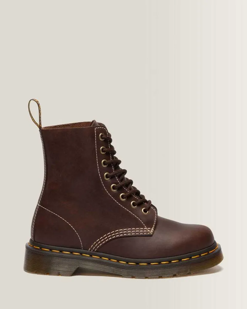 Dr.Martens 1460 Wyoming Leder Schnürstiefel in Braun, Größe Braun