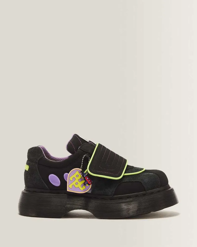 Dr.Martens Leder Buzz Strap Powerpuff Schuhe in Schwarz, Größe Schwarz