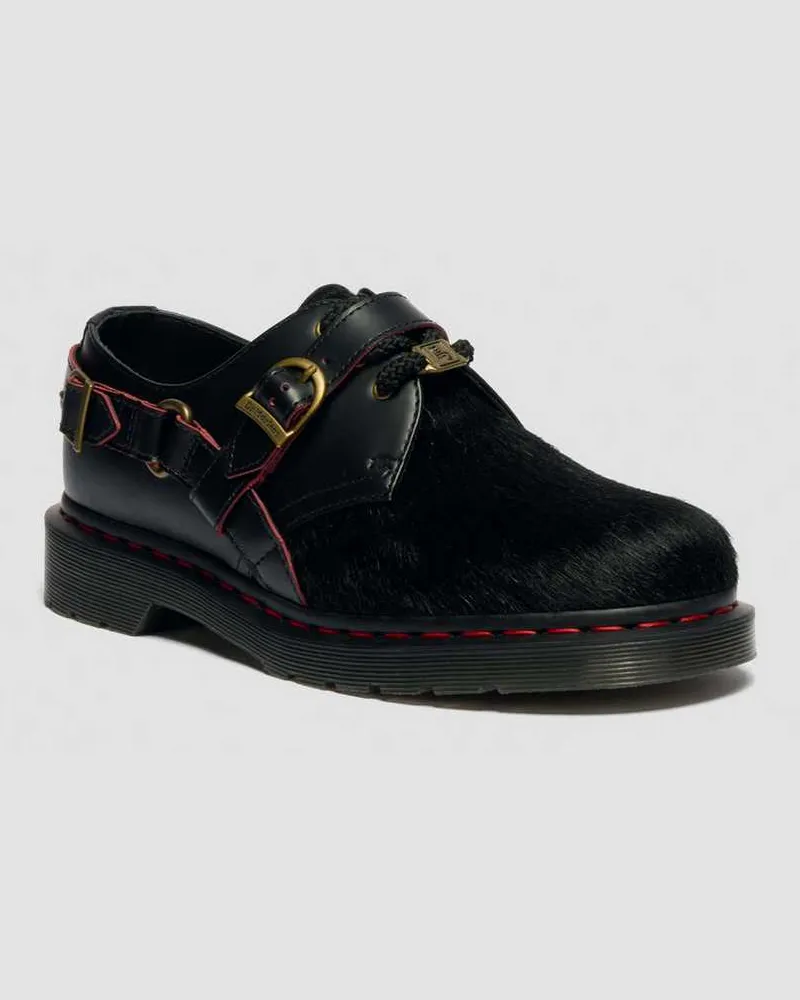 Dr.Martens 1461 Jahr Des Pferdes Leder Schuhe in Schwarz, Größe Schwarz