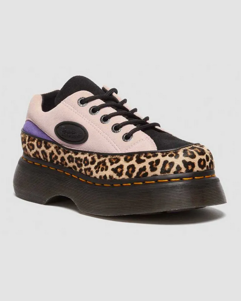Dr.Martens Buzz 5-Ösen Leopard Und Wildleder Schuhe in Bräunen, Größe Bräunen
