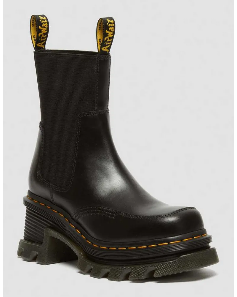 Dr.Martens Corran Chelsea Atlas Leder Stiefel Mit Absatz in Schwarz Schwarz