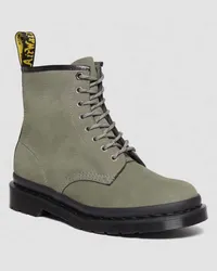 Dr.Martens 1460 Milled Nubuck Leder Schnürstiefel in Grau Grau