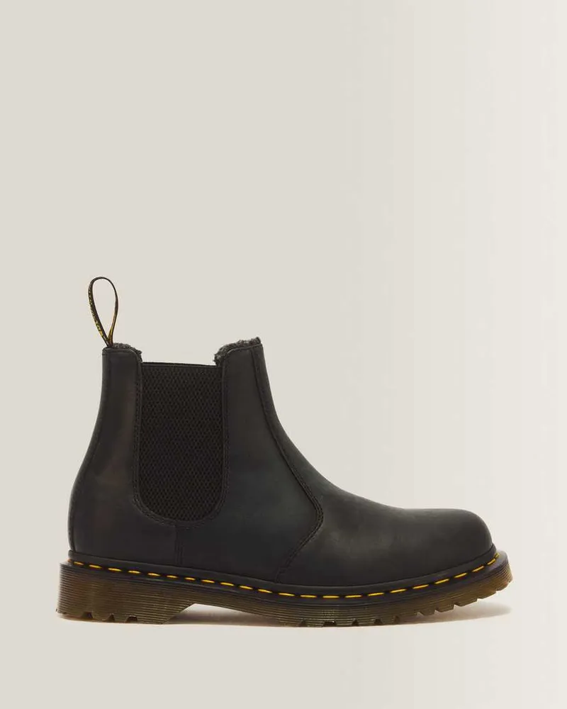 Dr.Martens 2976 Wl Crazy Horse Leder Chelsea Stiefel Schuhe in Schwarz, Größe Schwarz