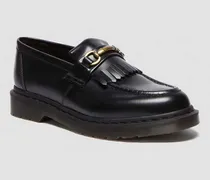 Adrian Snaffle Glattleder Tassel Loafer in Schwarz, Größe