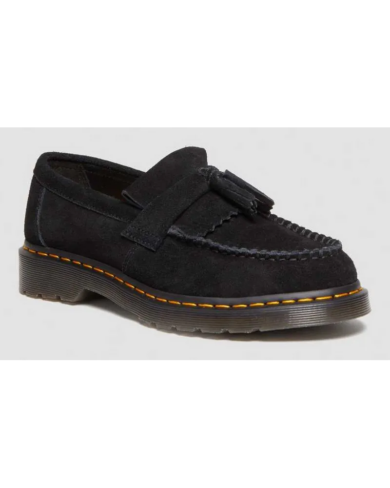 Dr.Martens Suède Adrian Wildleder Tassel Loafer in Schwarz Schwarz