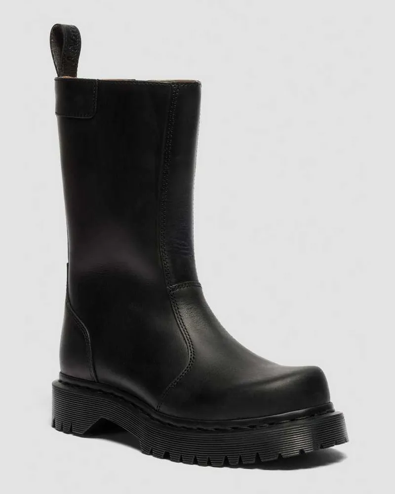 Dr.Martens Rejena Old Harness Leder Stiefel in Schwarz, Größe Schwarz