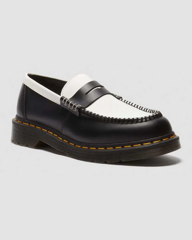 Dr.Martens Penton Two-Tone Glattleder Schuhe in Schwarz, Größe Schwarz