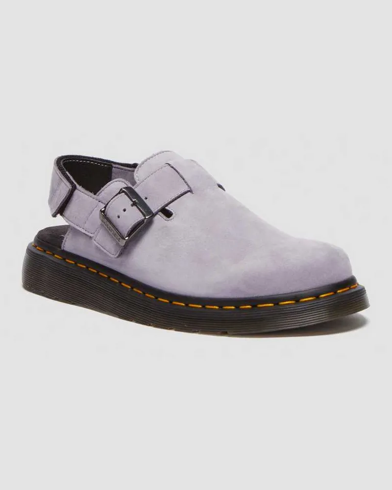 Dr.Martens Jorge II Wildleder Mules in Violett, Größe Violett