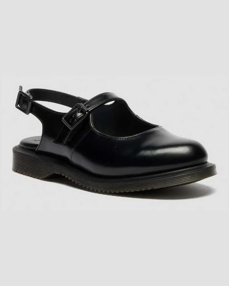 Dr.Martens Madaline Mary Jane Glattleder Sling Back Schuhe in Schwarz, Größe Schwarz