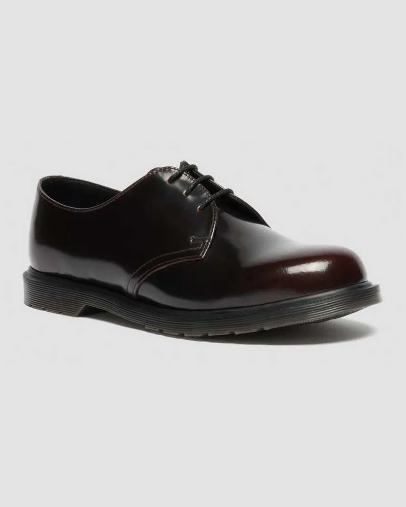 Dr.Martens Mayfare Rub Off Leder Schuhe in Rot, Größe Rot