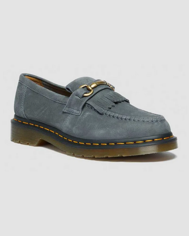 Dr.Martens Adrian Snaffle Nubuck Leder Loafer in Blau Blau