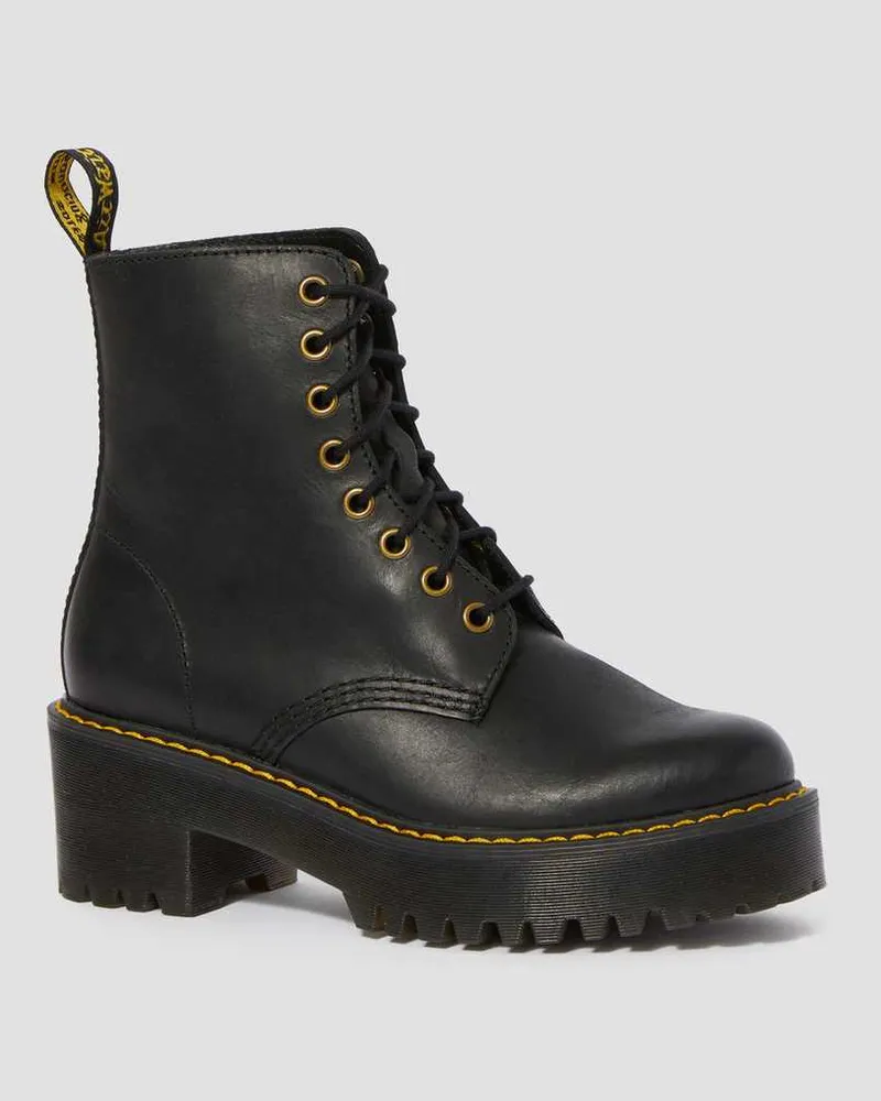 Dr.Martens Shriver Hi, Leder Stiefel in Schwarz, Größe Schwarz