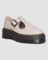 Dr.Martens Bethan Pisa Leder Mary Jane Plateauschuhe in Creme Creme