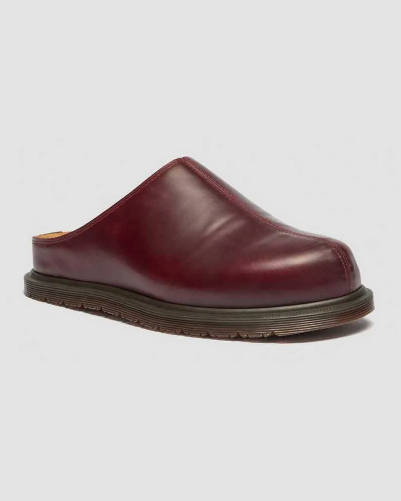 Dr.Martens San Leder Mules in Rot, Größe Rot
