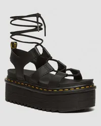 Dr.Martens Nartilla Leder Gladiator Plateausandalen in Schwarz Schwarz