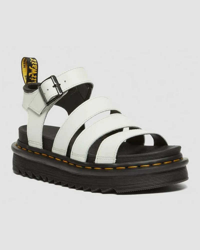 Dr.Martens Blaire Athena Leder Riemensandalen in Grün, Größe Grün