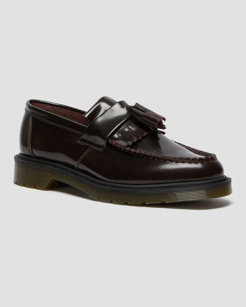 Dr.Martens Adrian Arcadia Leder Tassel Loafer in Rot, Größe Rot
