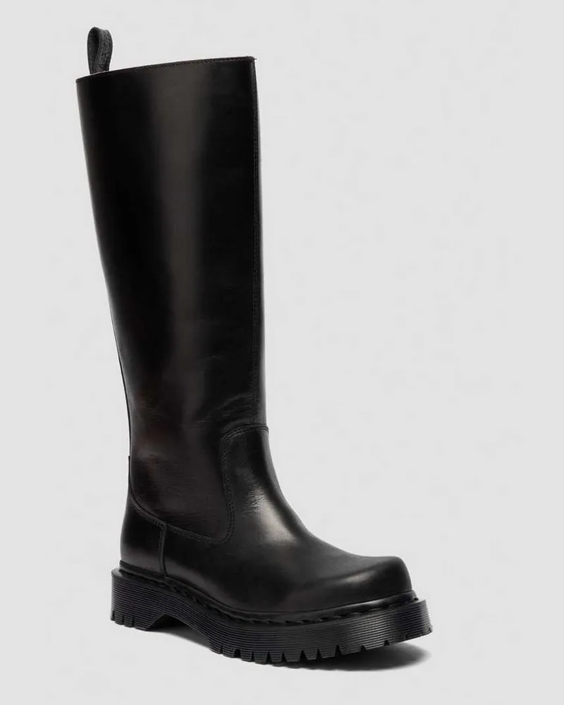 Dr.Martens Rejena Hi Old Harness Leder Stiefel in Schwarz, Größe Schwarz
