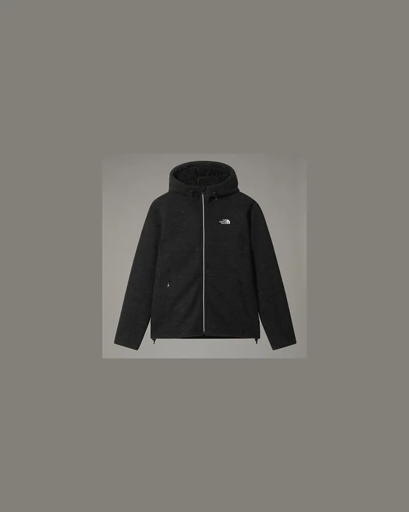 The North Face Zermatt Fleecejacke Mit Durchgehendem Rv Tnf Heather-tnf -npf Black