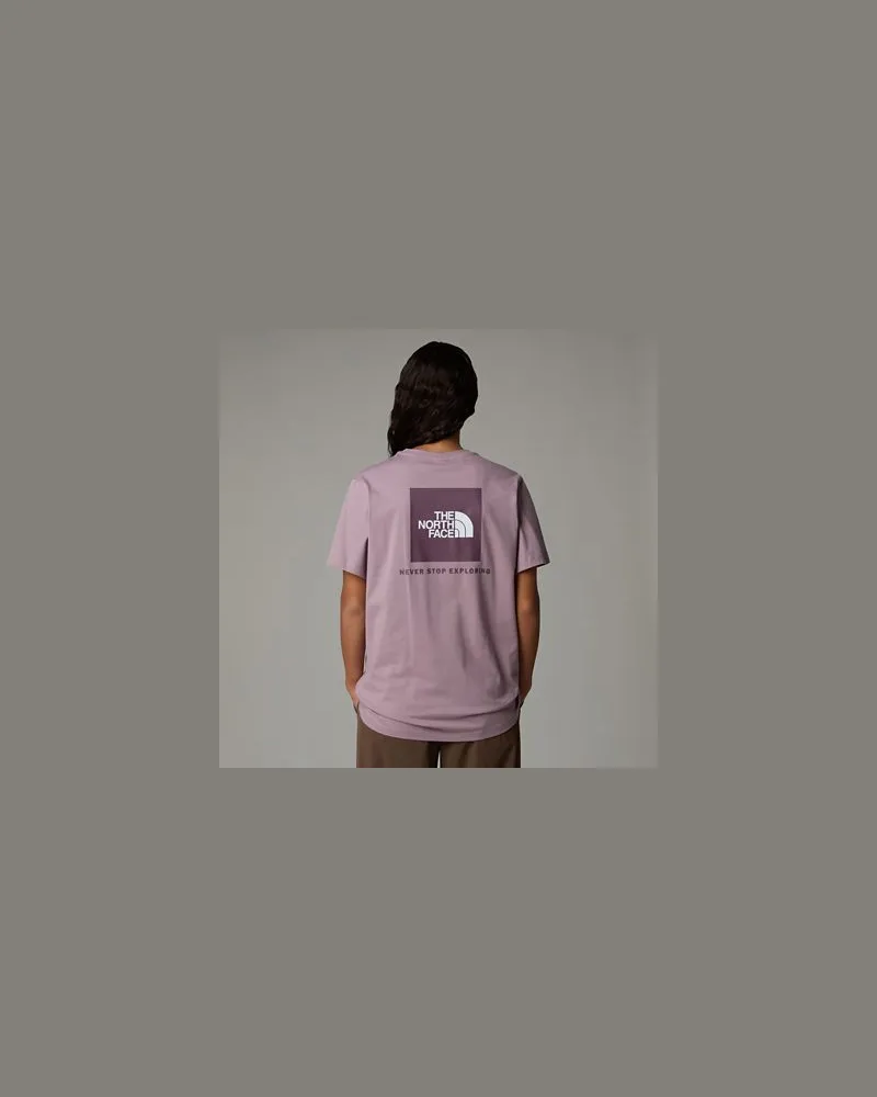 The North Face Redbox Relaxt Geschnittenes T-shirt Chalk-midnight Mauve Purple