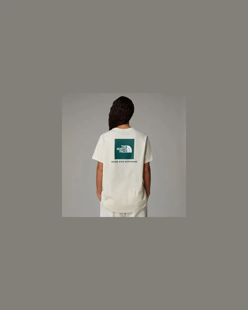 The North Face Redbox Relaxt Geschnittenes T-shirt Dune-evergreen White