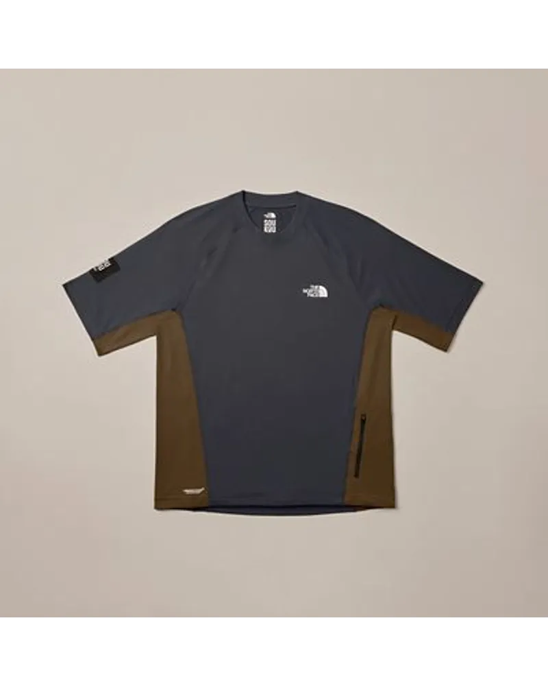 The North Face X Undercover Soukuu Trailrunning-t-shirt Periscope -dark Earth Brown Grey