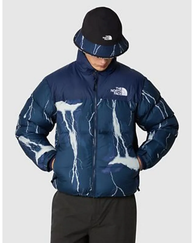 The North Face 1996 Retro Nuptse Jacke Summit Tnf Lightening Print Navy