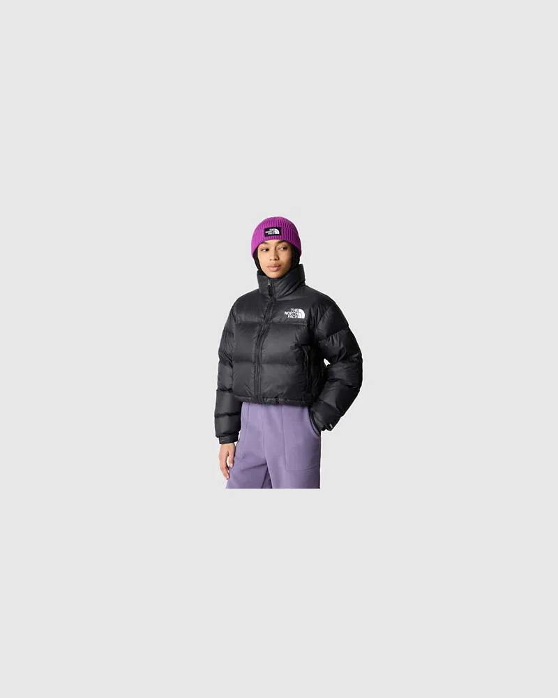 The North Face Nuptse Kurze Jacke Currant Purple Black