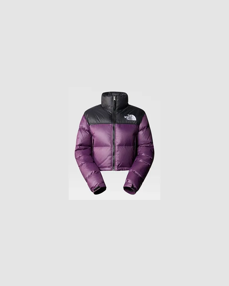 The North Face Nuptse Kurze Jacke Currant Purple Black