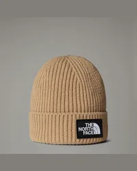 The North Face Tnf Logo Box Beanie Mit Umschlag male Khaki