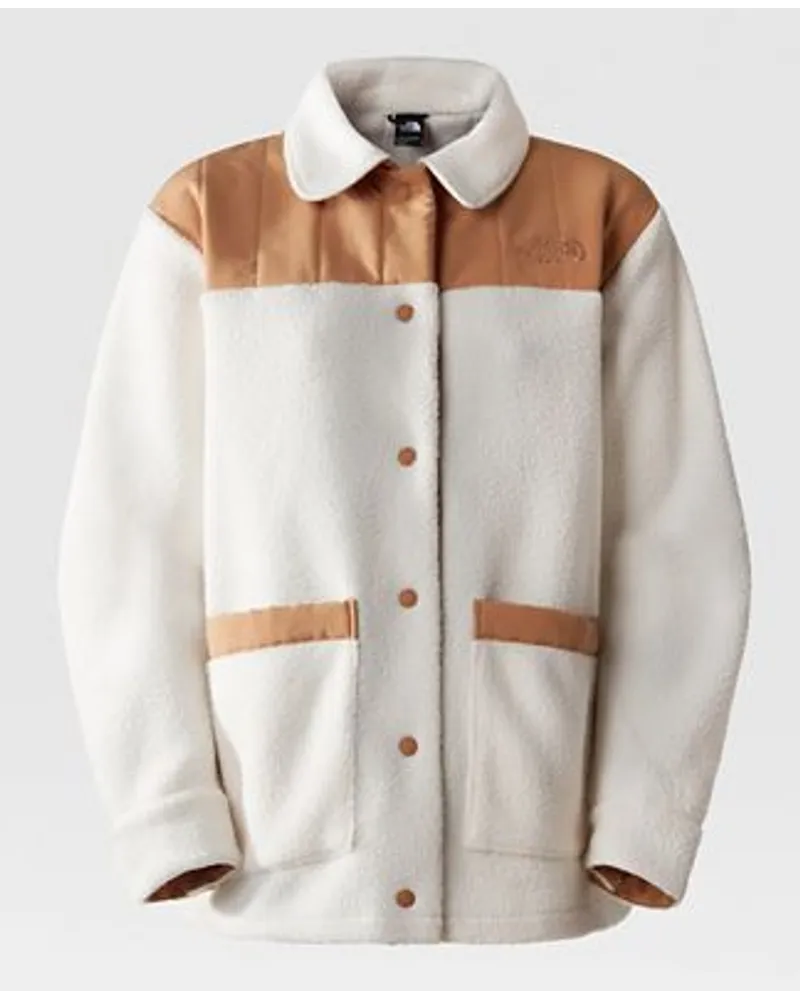 The North Face Cragmont Fleecejacke Gardenia -almond Butter White