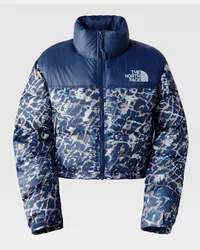 The North Face Nuptse Kurze Jacke Print-summit Navy female Dusty