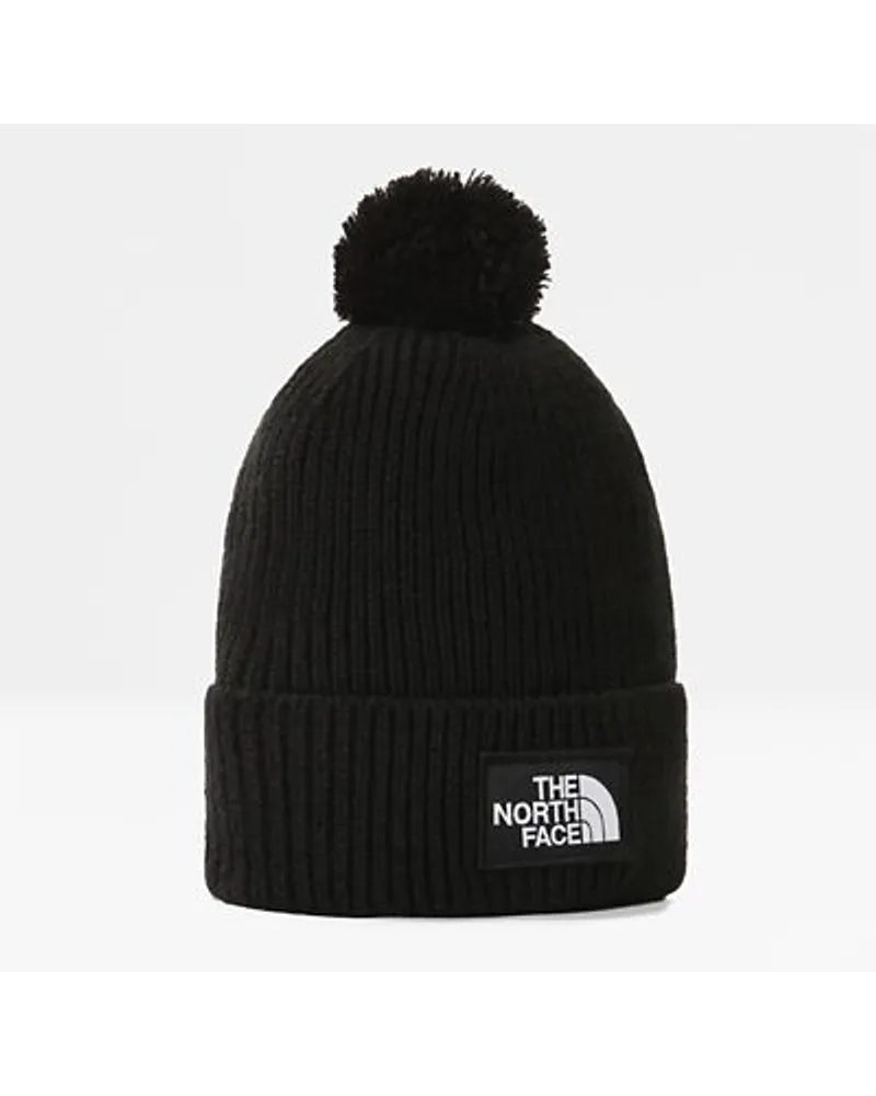 The North Face Tnf Logo Box Beanie Mit Bommel Tnf Black