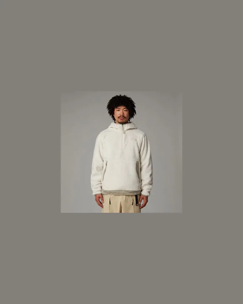 The North Face Campshire Fleece Kapuzenpulli White Dune-clay Grey