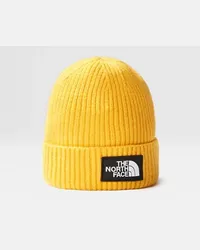 The North Face Tnf Logo Box Beanie Mit Umschlag Summit Gold